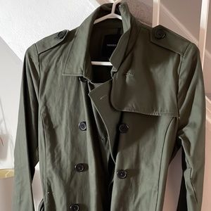 Forever 21 olive green trench coat